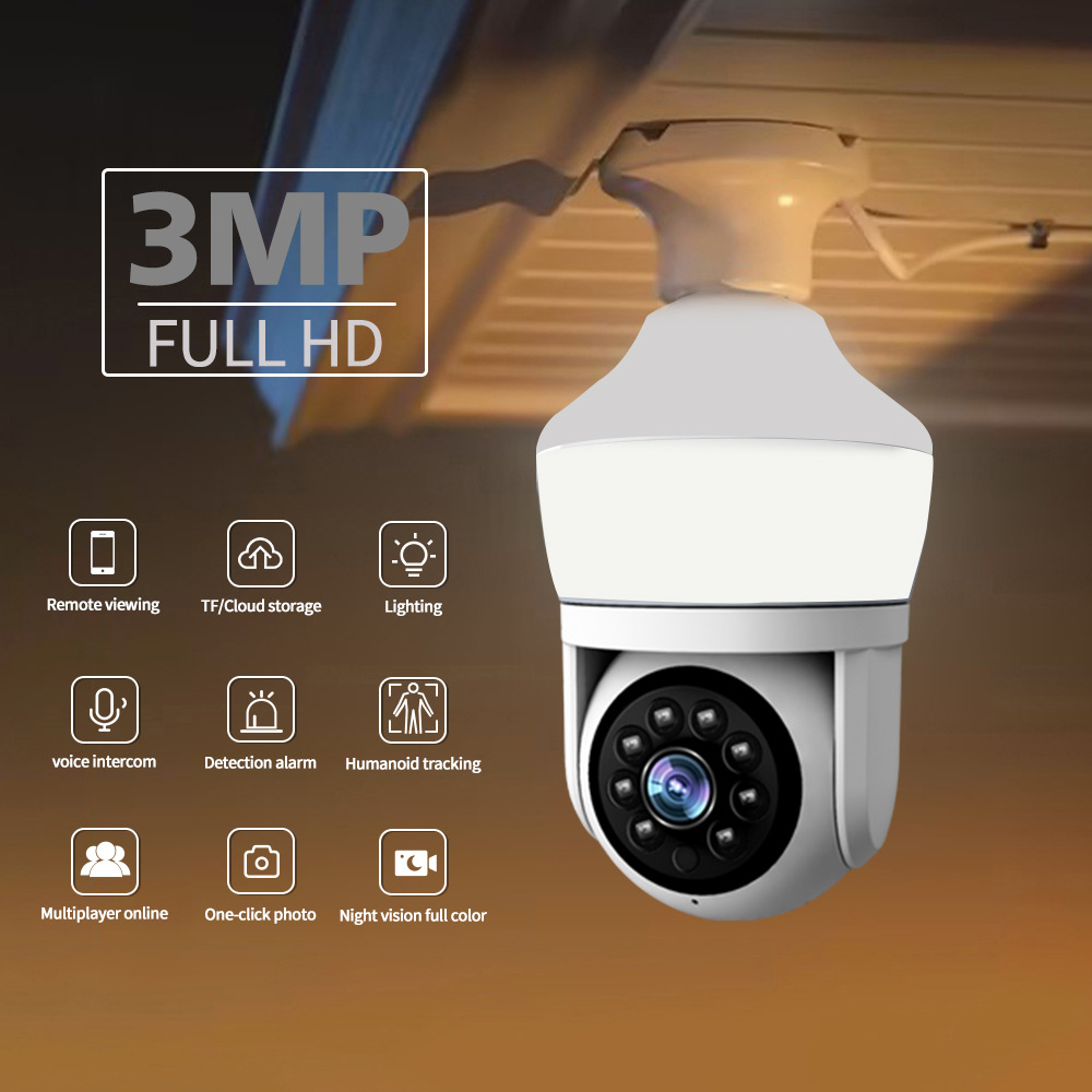 Cámara IP PTZ Inalámbrica con  - Home Security Flood Lights reseña y precio